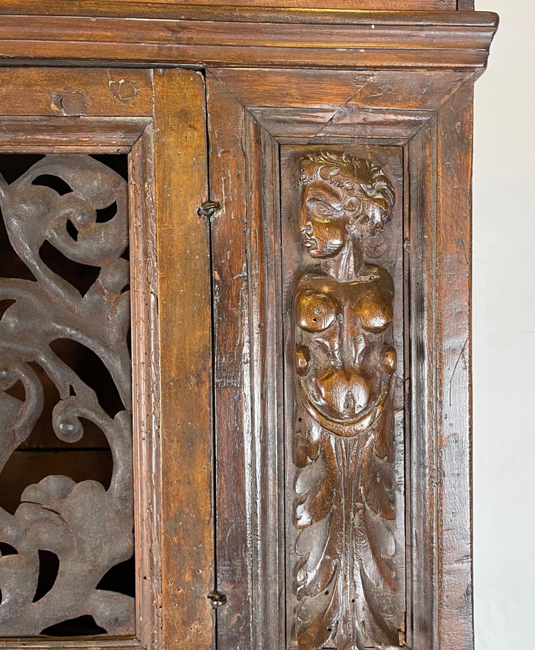 Late 17th Century Italian Step-Back Cabinet For Sale 5