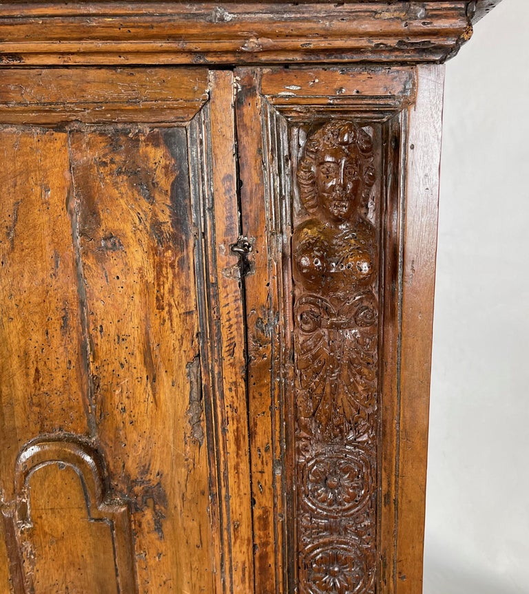 Late 17th Century Italian Step-Back Cabinet For Sale 7