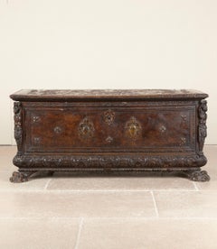 Late 17th Century Italian Walnut Cassone