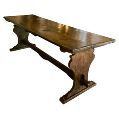 Antique Late 17th Century Italian Walnut Dining Refectory Table