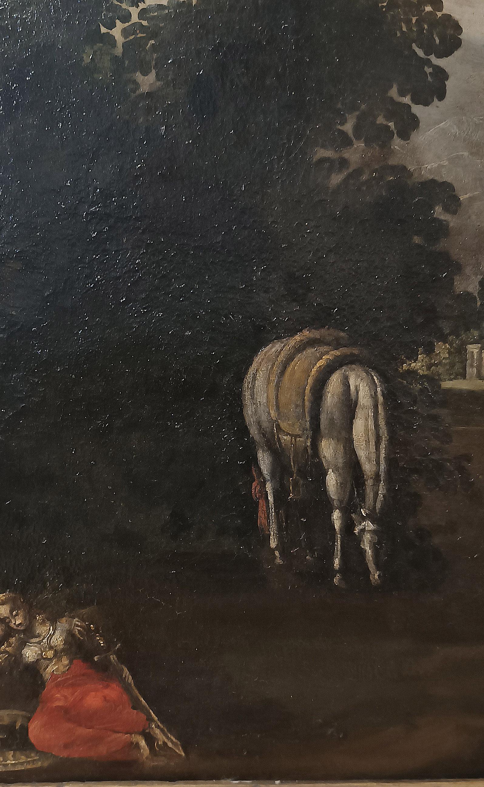 LATE 17th CENTURY LANDSCAPE AND FIGURE PAINTING im Angebot 2