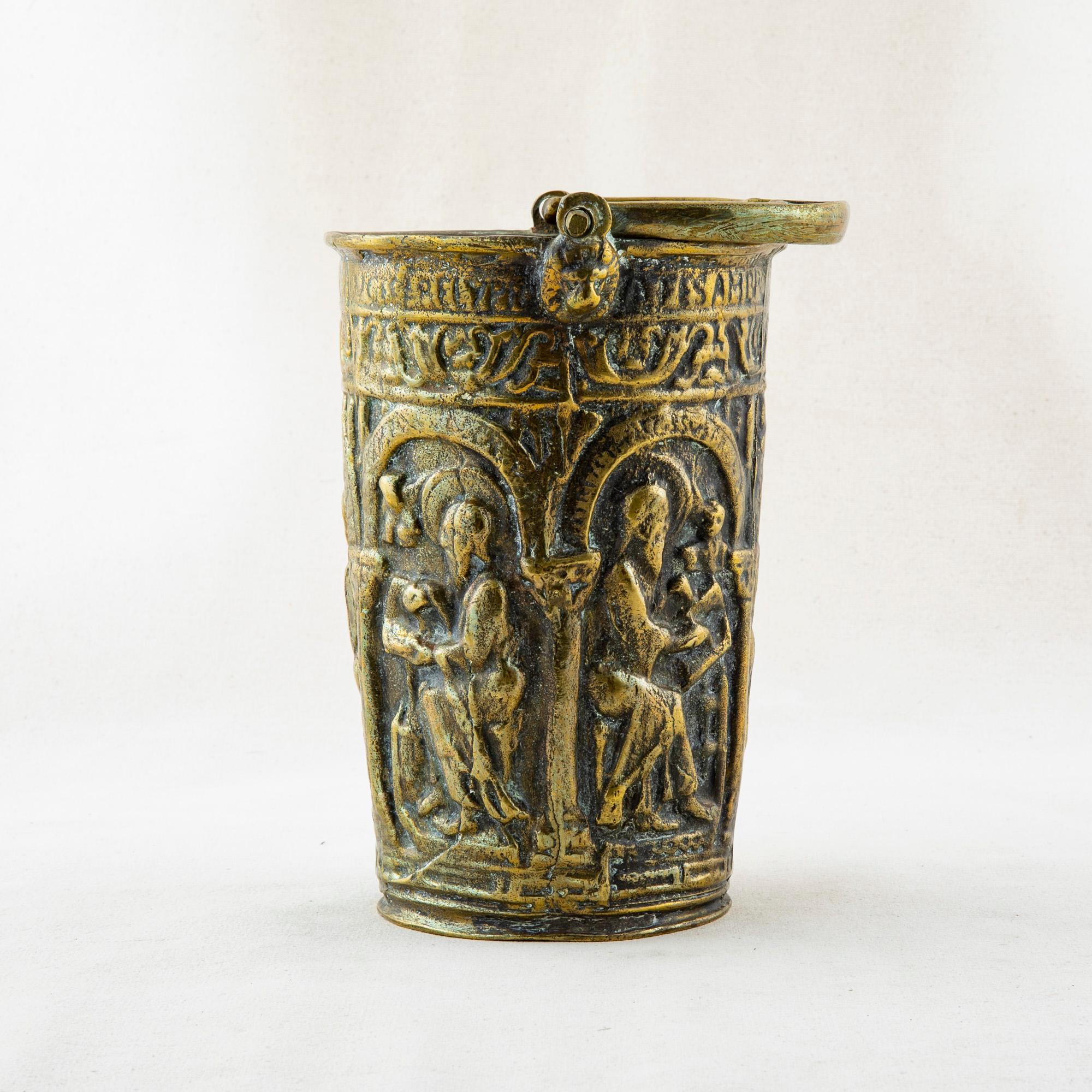 Late 17th Century Louis XIV Period French Bronze Holy Water Vessel In Good Condition In Fayetteville, AR
