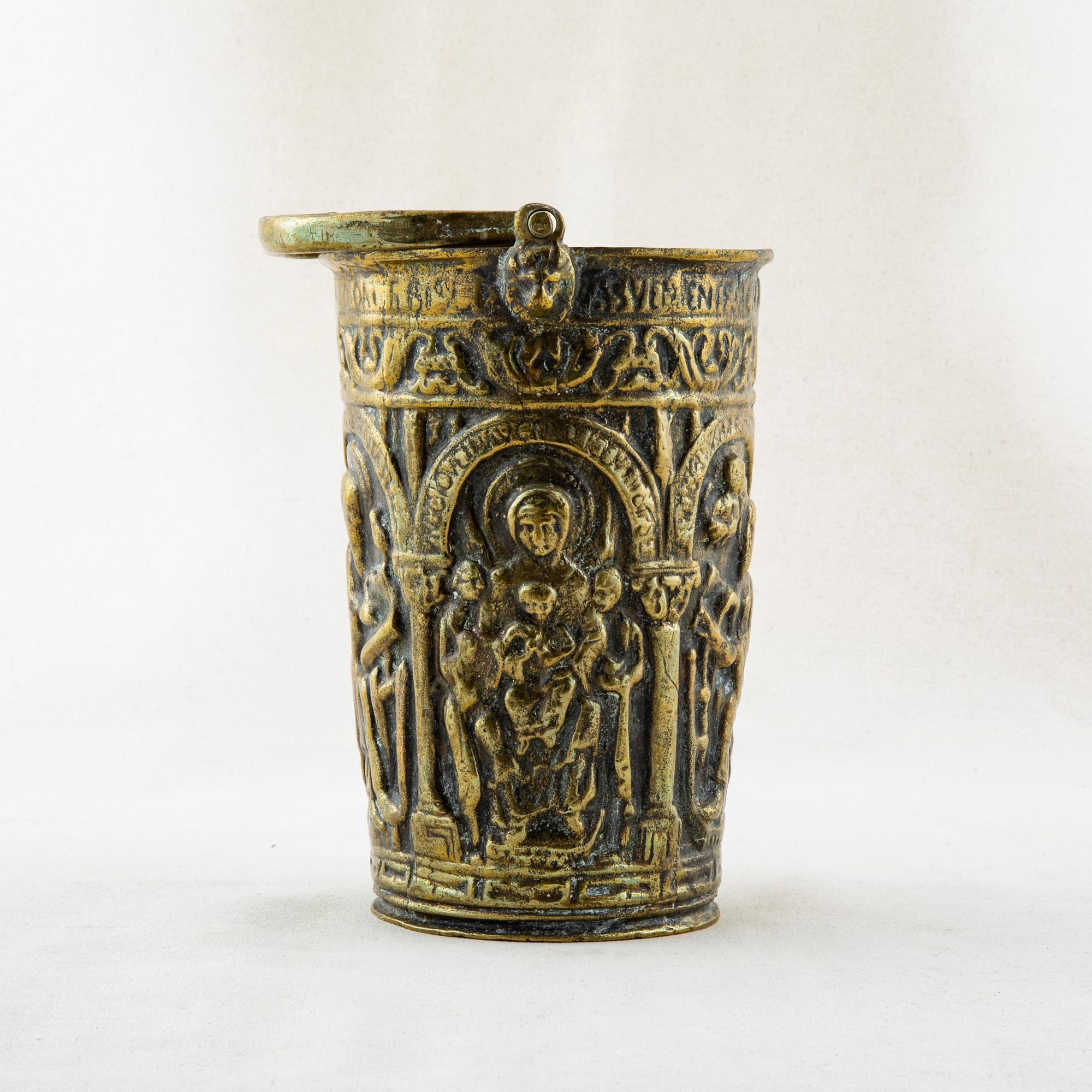 Late 17th Century Louis XIV Period French Bronze Holy Water Vessel 1