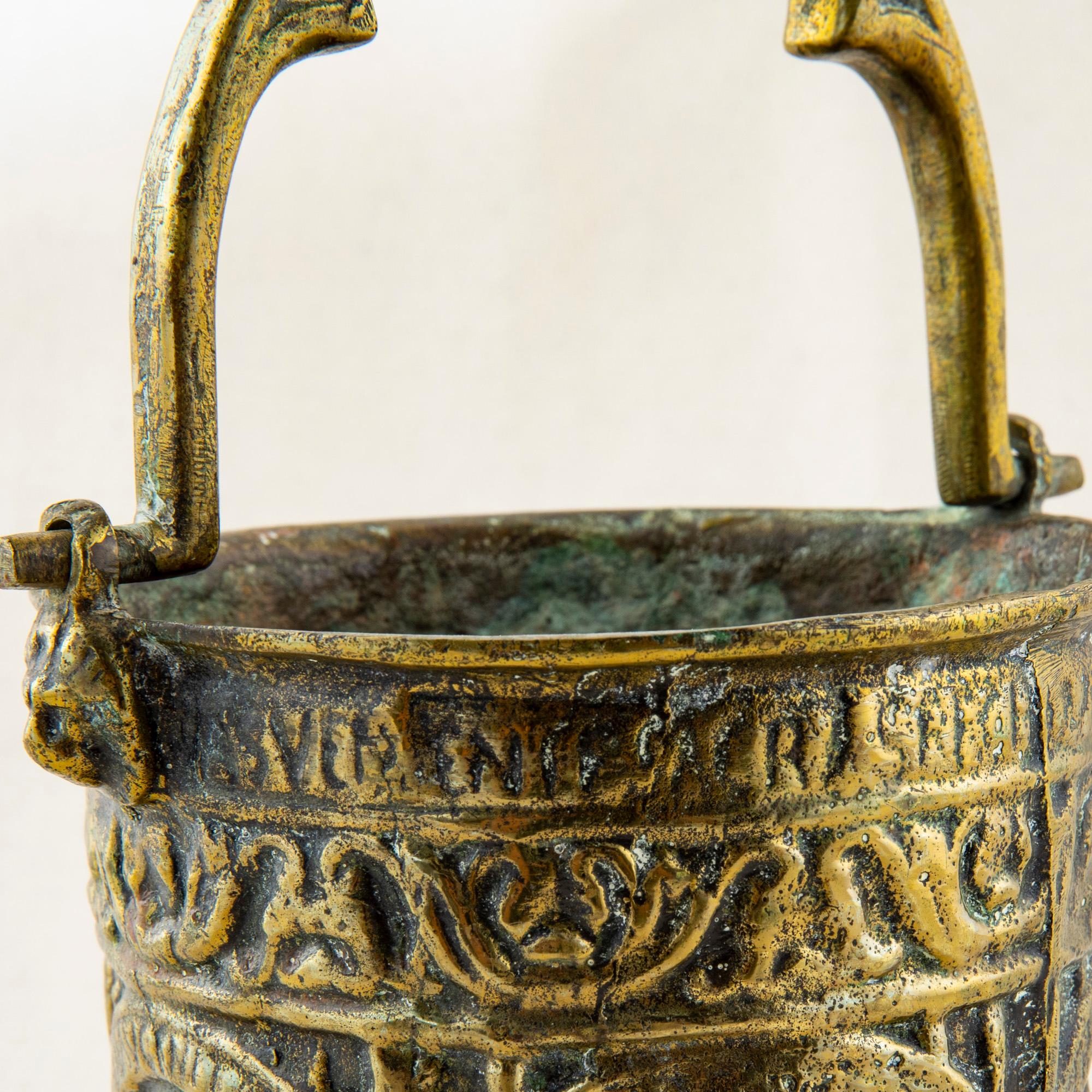 Late 17th Century Louis XIV Period French Bronze Holy Water Vessel 3