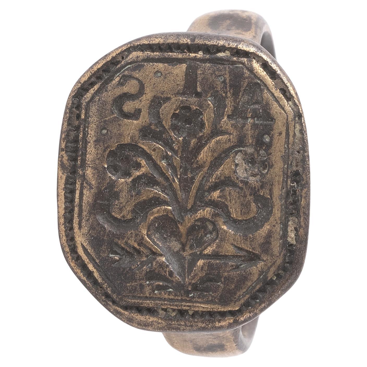 Late 17th Century Merchant's Ring In Excellent Condition For Sale In Firenze, IT