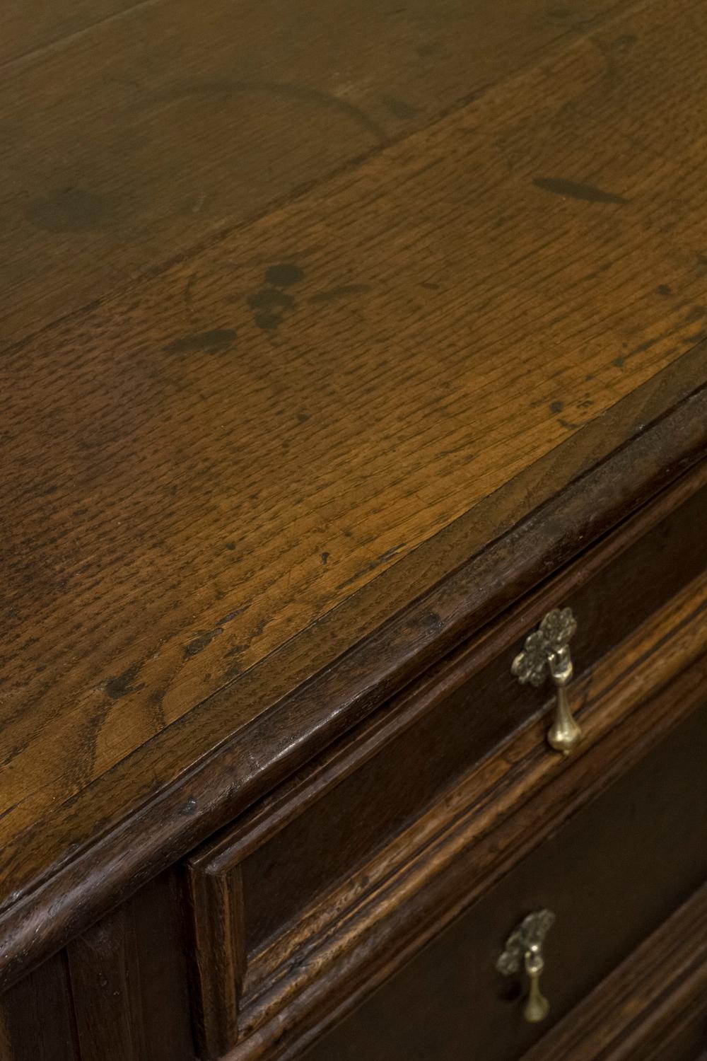 English Late 17th Century Oak Chest of Drawers