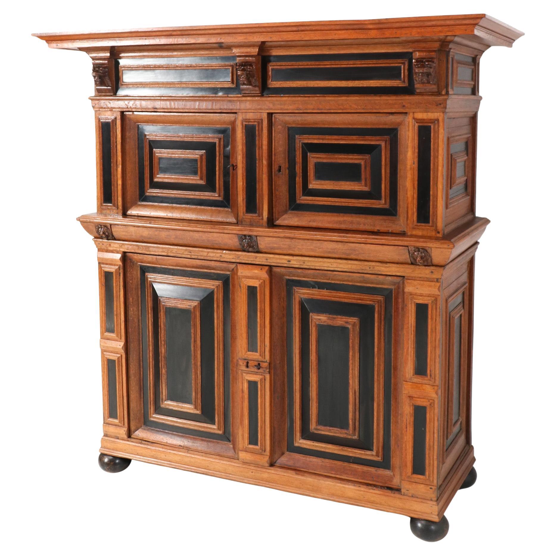 Late 17th Century Oak Dutch Renaissance Cupboard