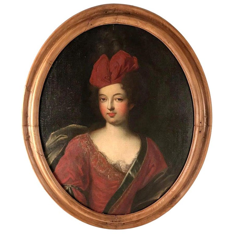 Late 17th Century Oil Portrait of a Lady For Sale at 1stDibs