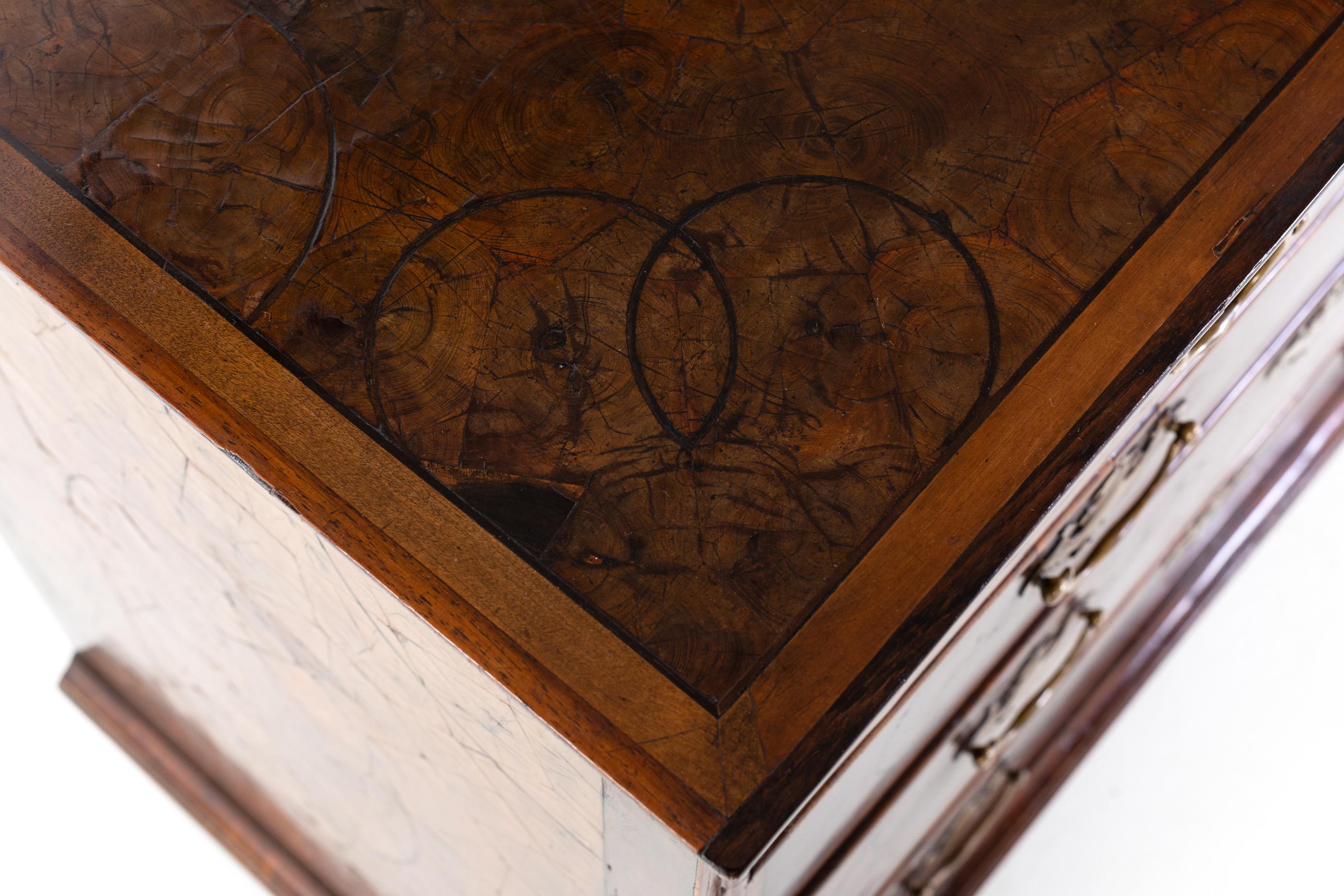 Sycamore Late 17th Century Oyster Chest of Drawers