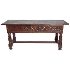 Late 17th Century Spanish Baroque Walnut Centre Table