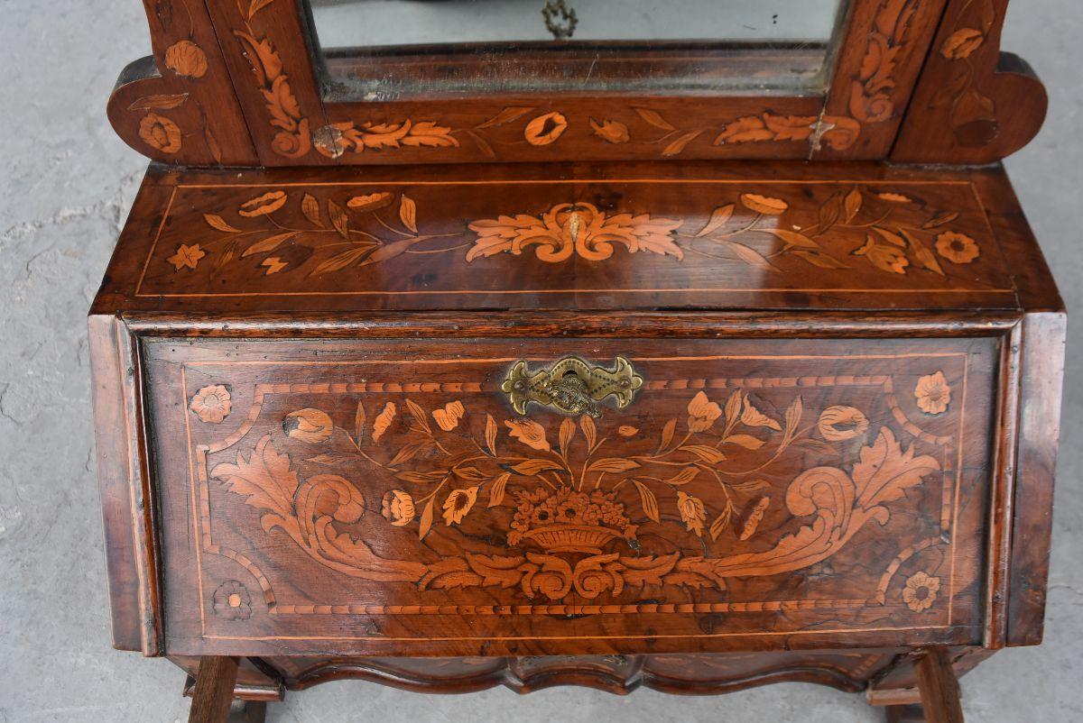 Late 17th Century Table Dressing Table Inlaid For Sale 1