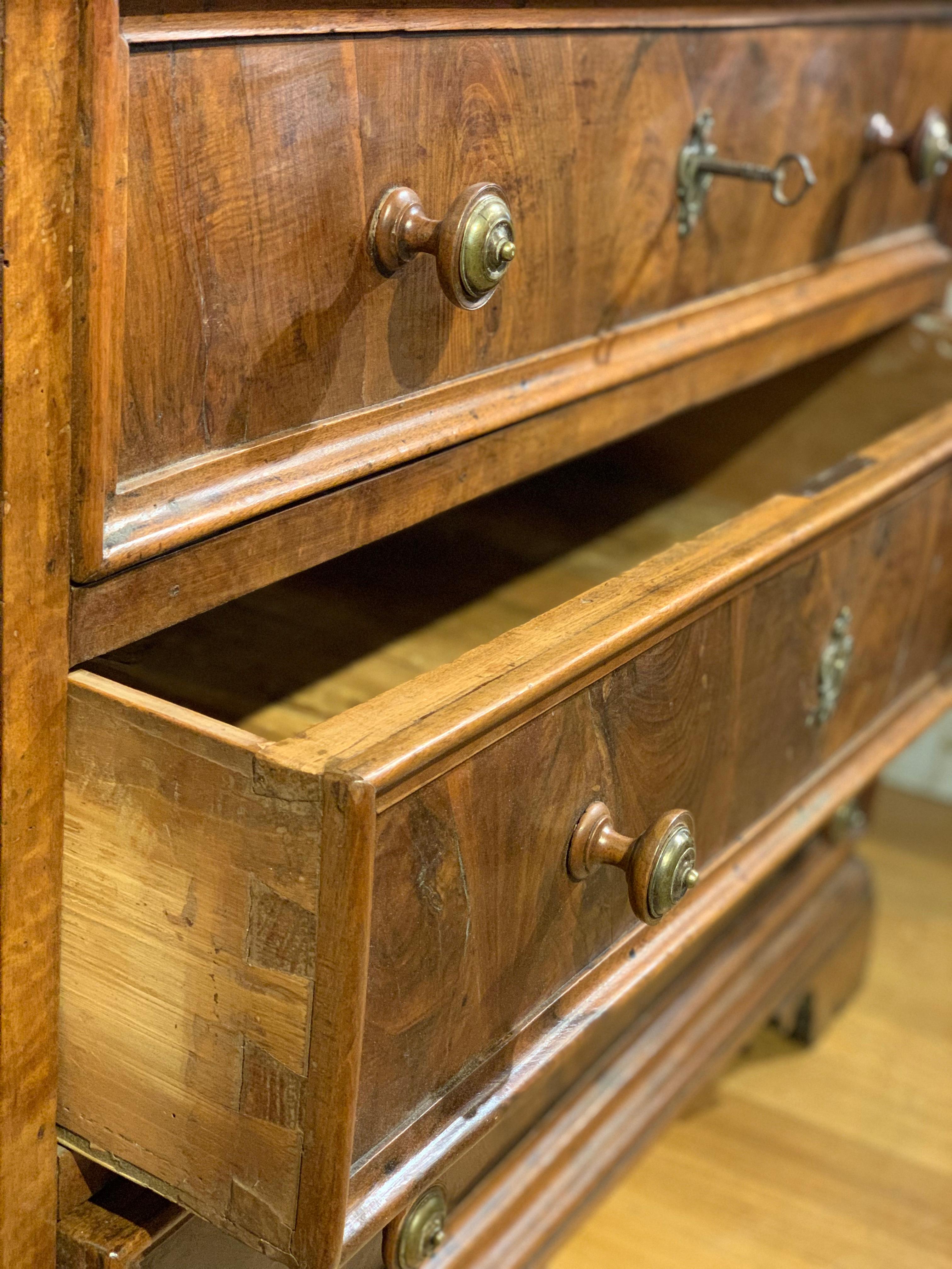 Late 17th Century Tuscany Walnut Chest of Drawer 6