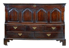 Late 17th Century Welsh Oak Mule Chest Coffer