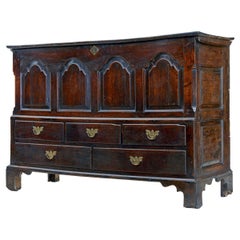 Late 17th Century Welsh Oak Mule Chest Coffer