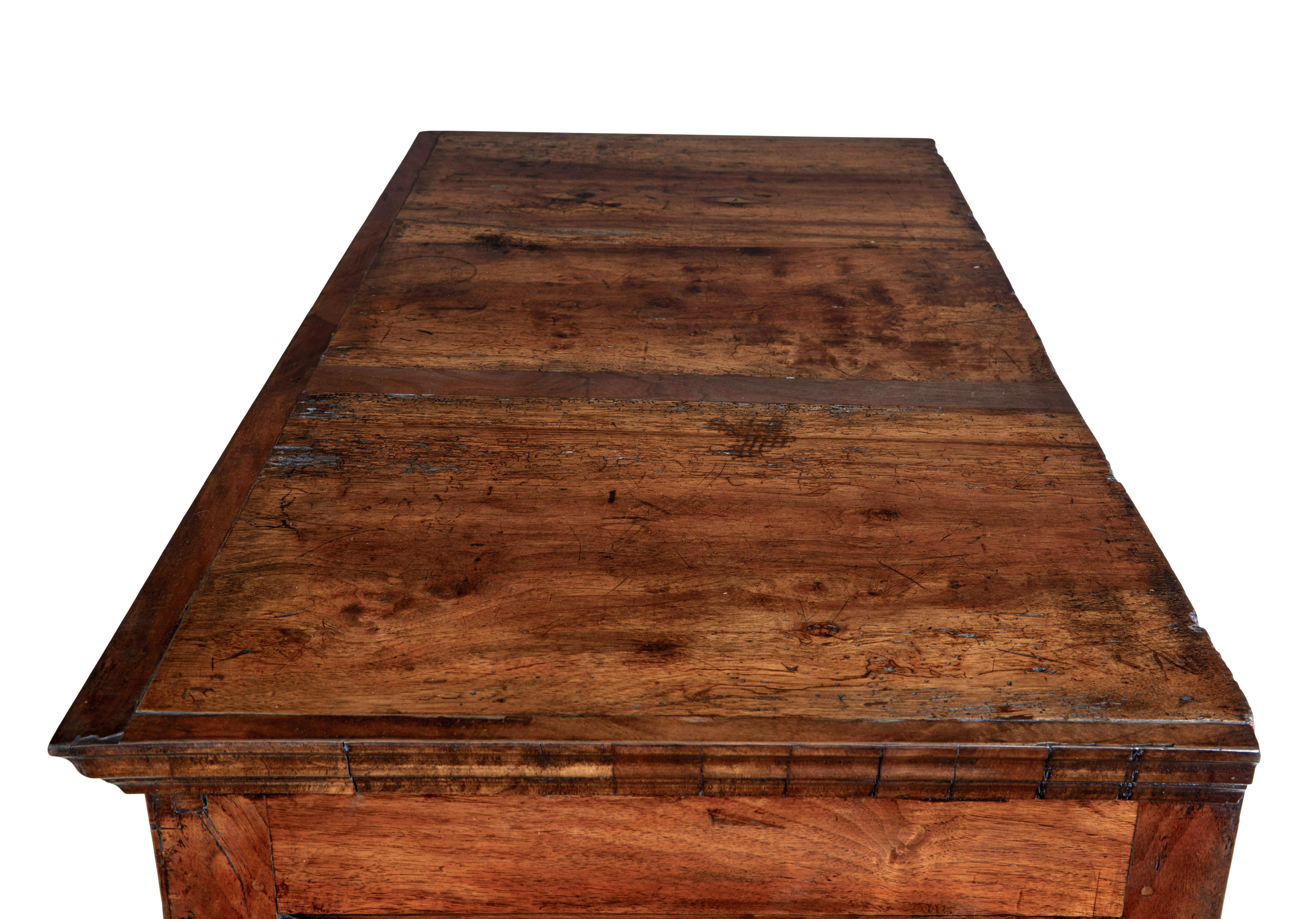 Late 17th century William and Mary walnut chest on stand 3