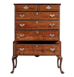 Late 17th century William and Mary walnut chest on stand