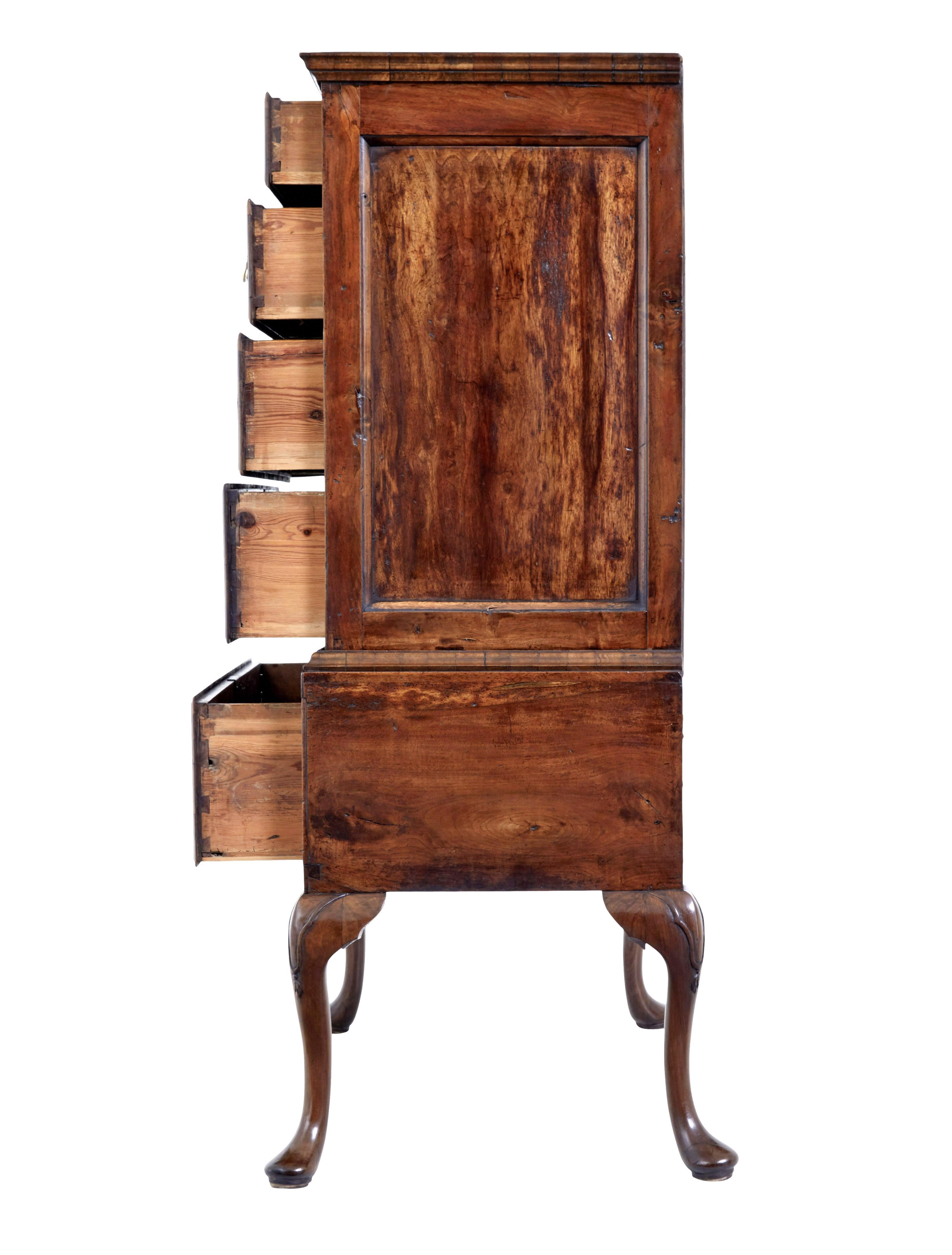 Hand-Crafted Late 17th century William and Mary walnut chest on stand