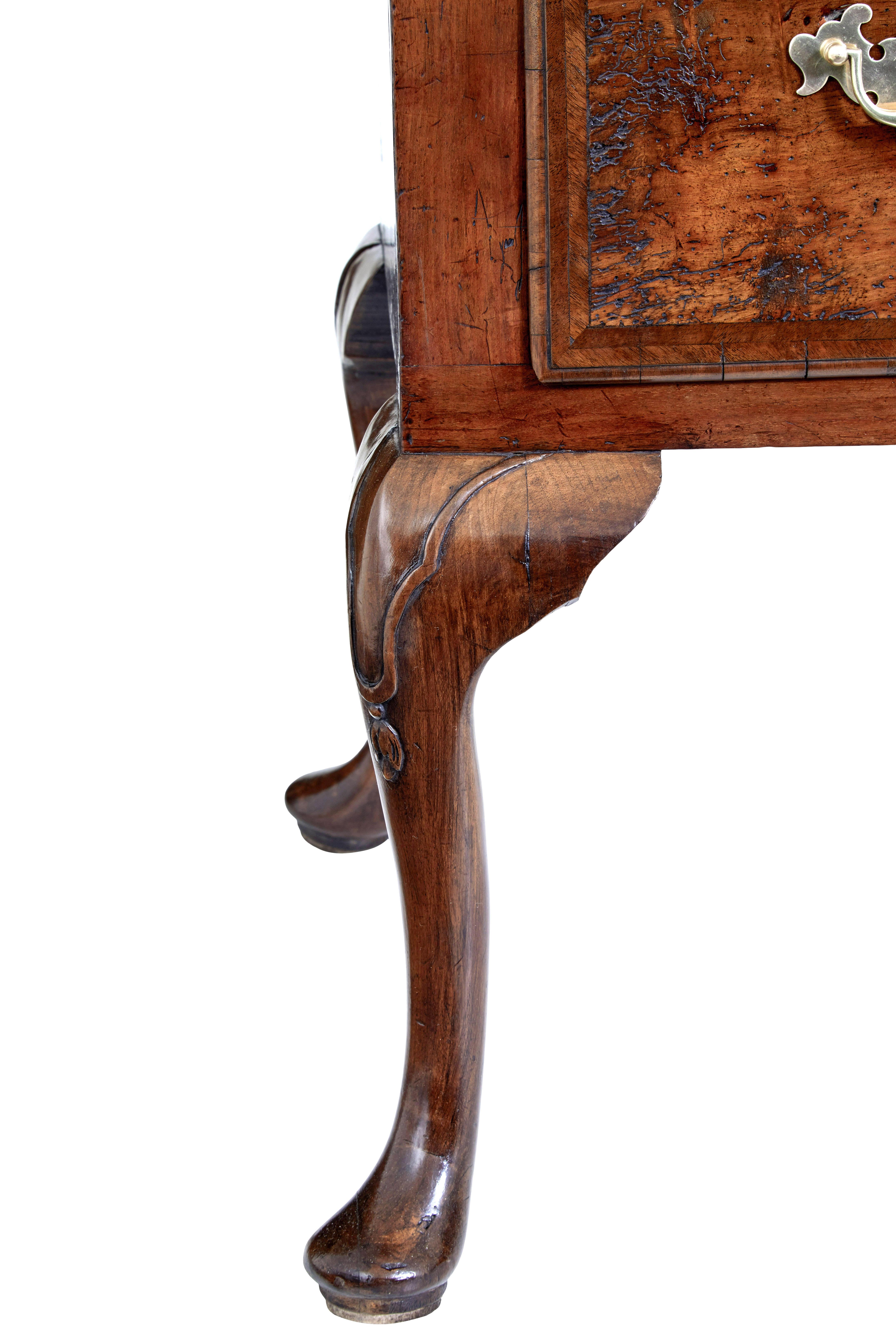 Late 17th century William and Mary walnut chest on stand 2