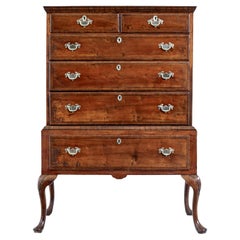 Antique Late 17th century William and Mary walnut chest on stand