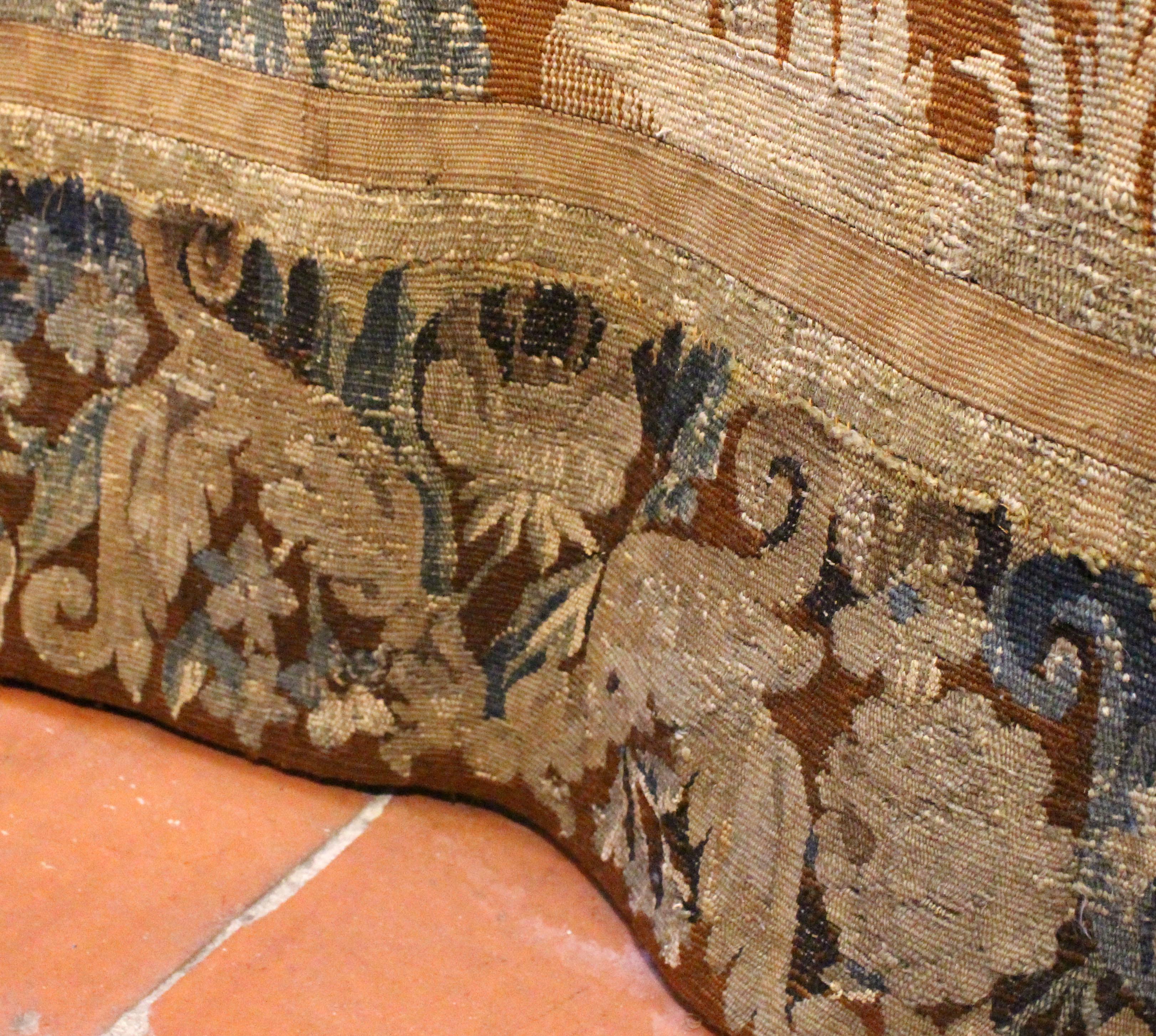 Late 17th - Early 18th Aubusson Tapestry In Good Condition In Chapel Hill, NC