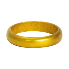 Late 17th-Early 18th Century 18 Karat Gold Posy Ring