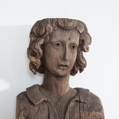 Late 17th-Early 18th Century Carved Wood Fireplace Jambs