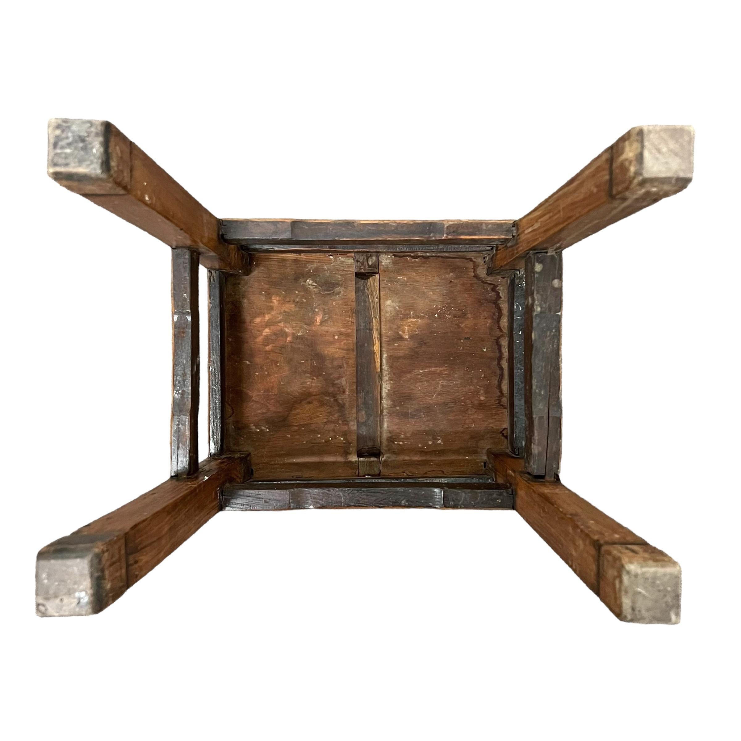 Late 17th/Early 18th Century Chinese Huanghuali Scholar's Stool For Sale 6