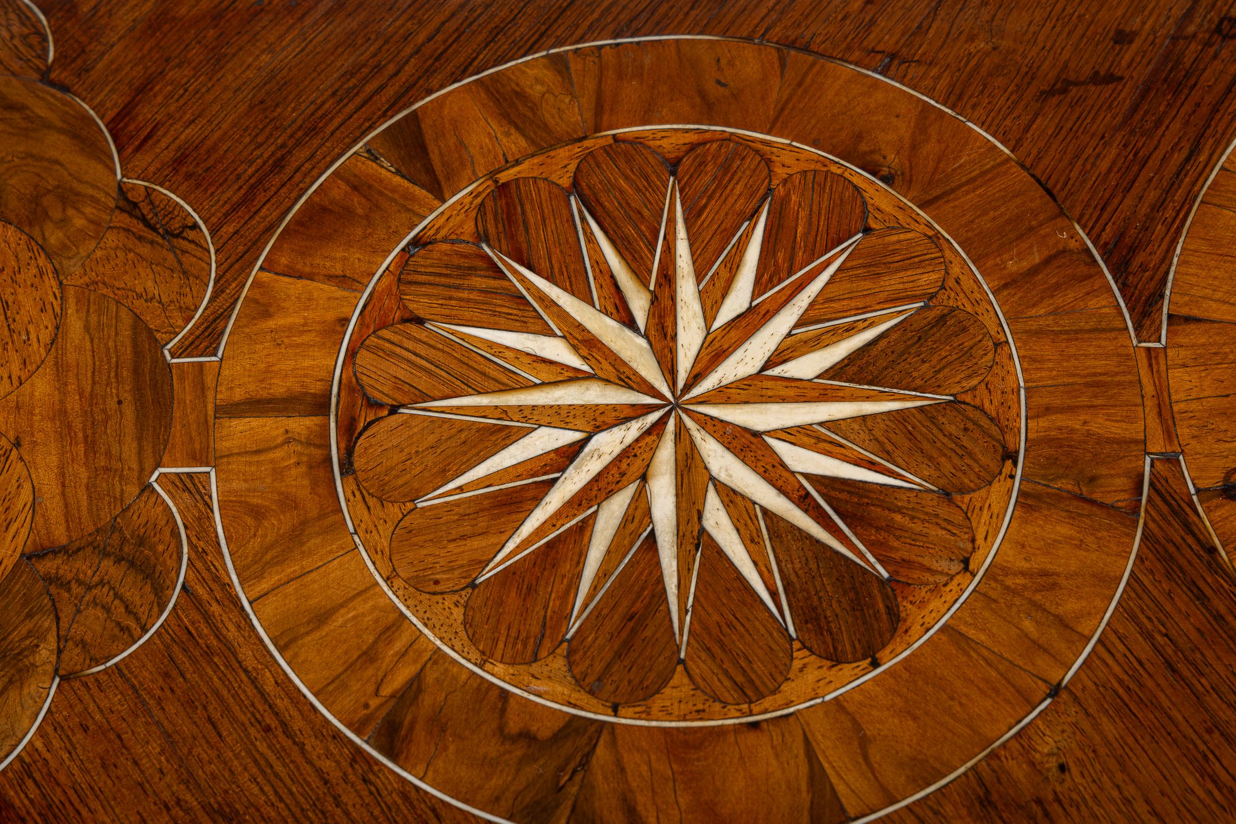 Wood Late 17th/Early 18th Century Dutch Marquetry Side Table For Sale