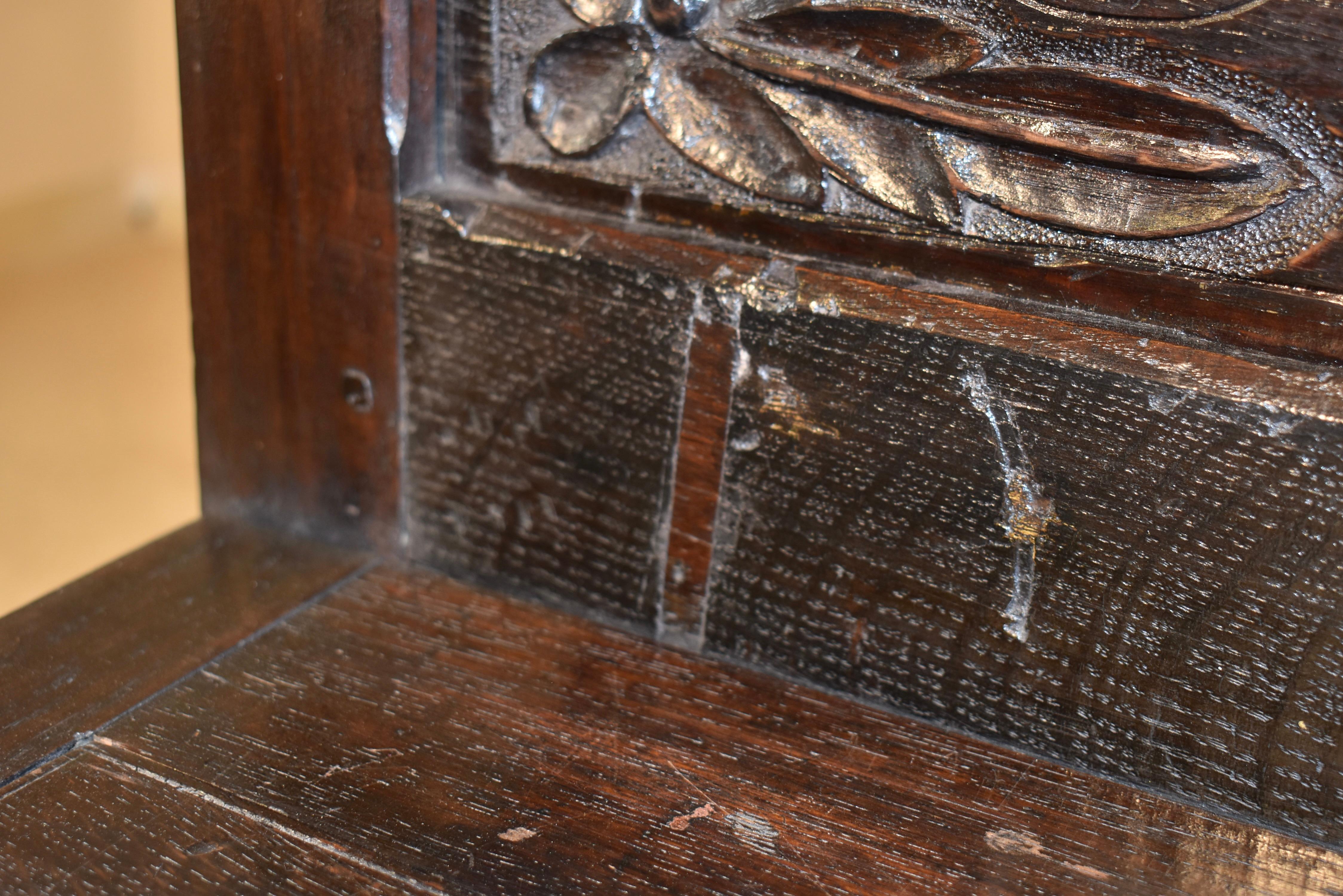 Late 17th/Early 18th Century English Oak Settle im Angebot 2