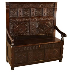 Late 17th/Early 18th Century English Oak Settle