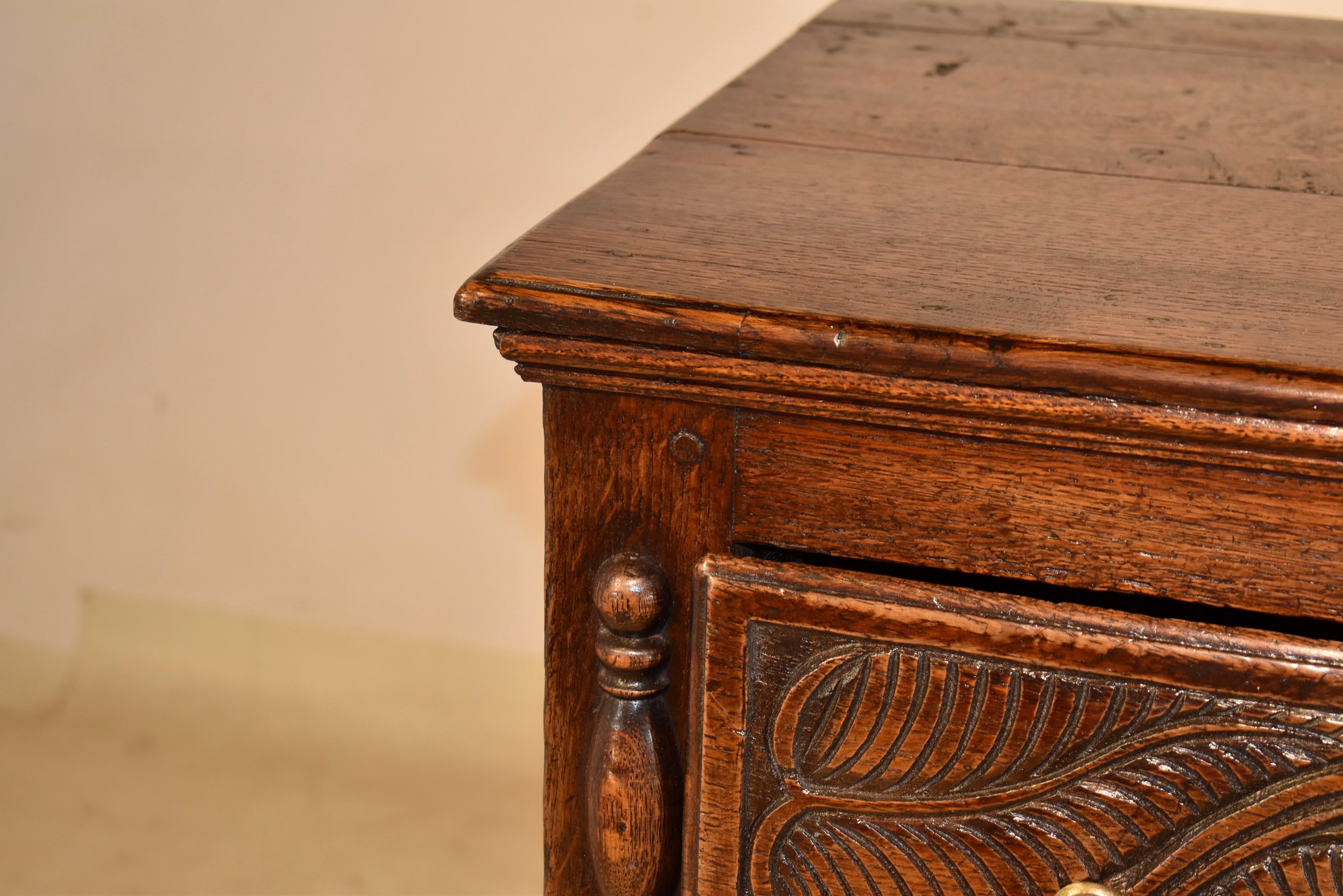 Credenza in Oak inglese della fine del XVII - inizio del XVIII secolo in vendita 1