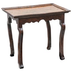 Late 17th-Early 18th Century Italian Burl Walnut Top Side Table