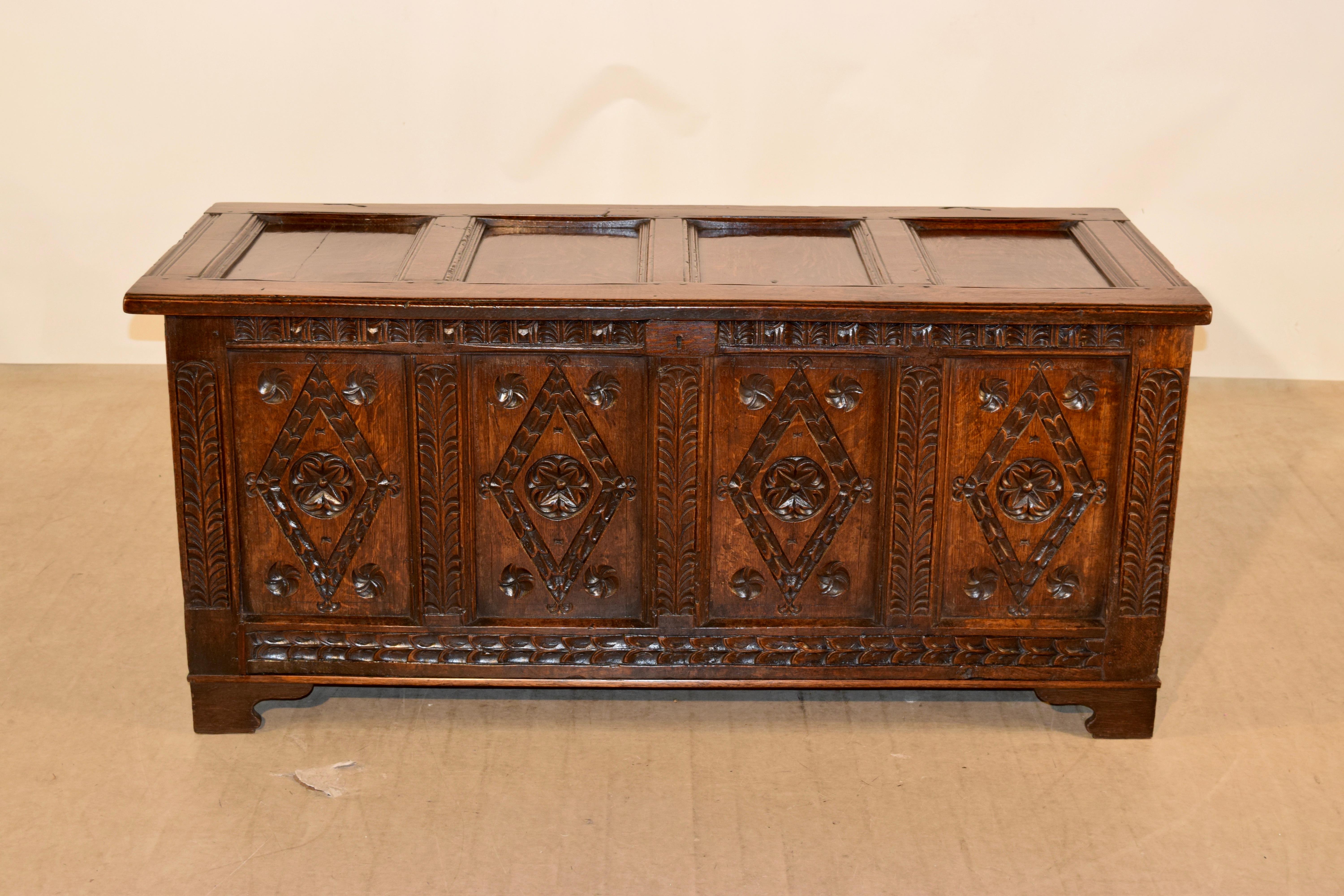 William and Mary Late 17th-Early 18th Century Oak Blanket Chest