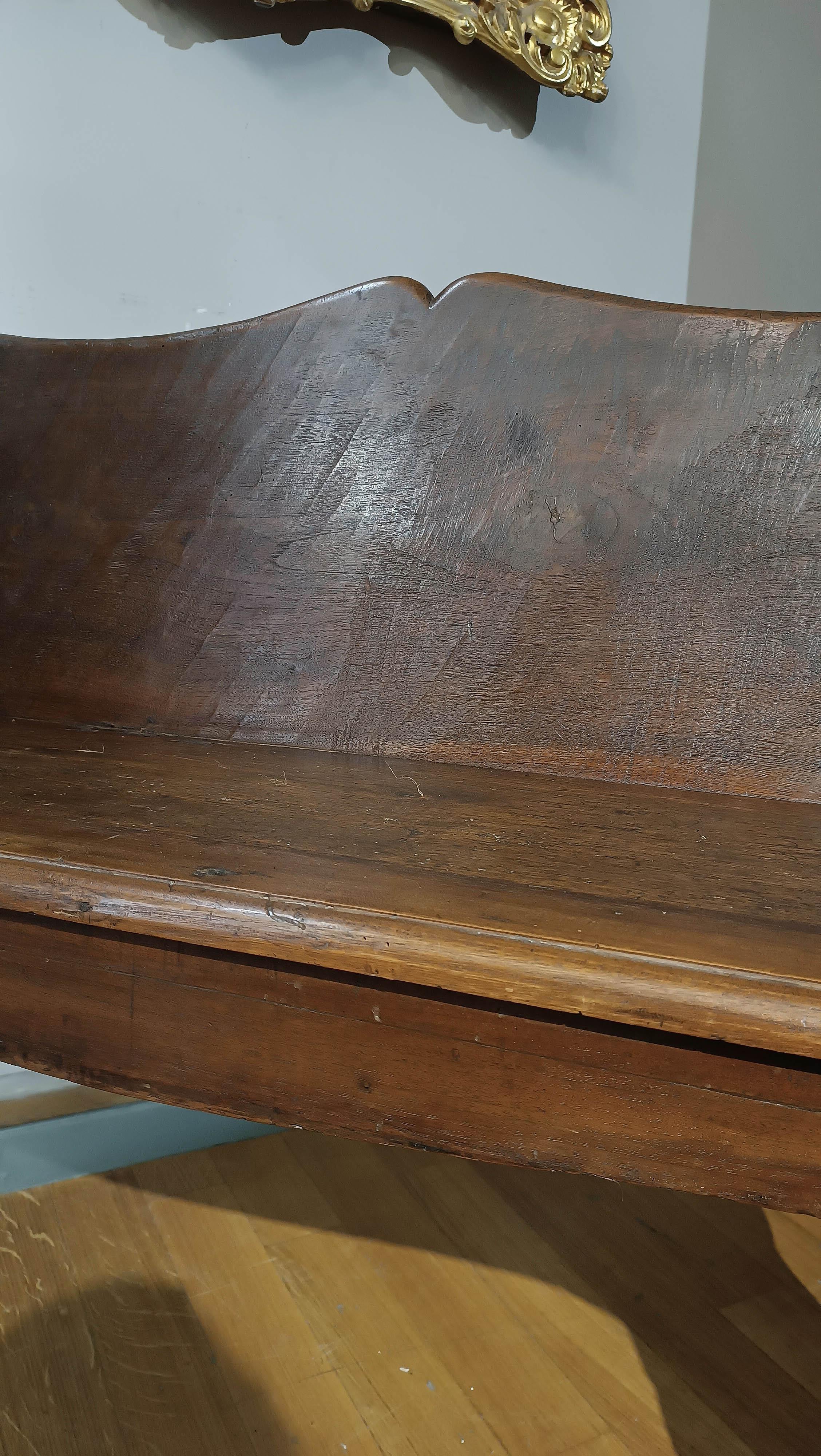 Walnut LATE 17th-EARLY 18th CENTURY PAIR OF LOUIS XIV WALNUT BENCHES For Sale