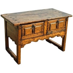 Late 17th-Early 18th Century Spanish Writing Table, Walnut and Pine