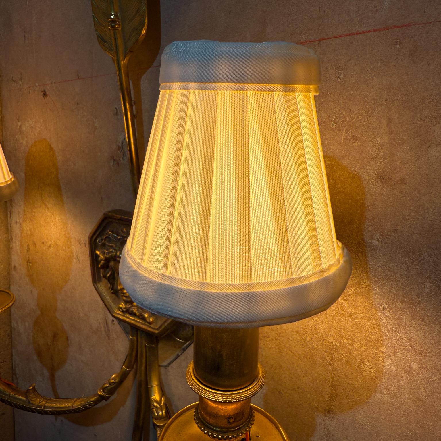 Late 1800s French Empire Bronze Wall Sconces For Sale 6
