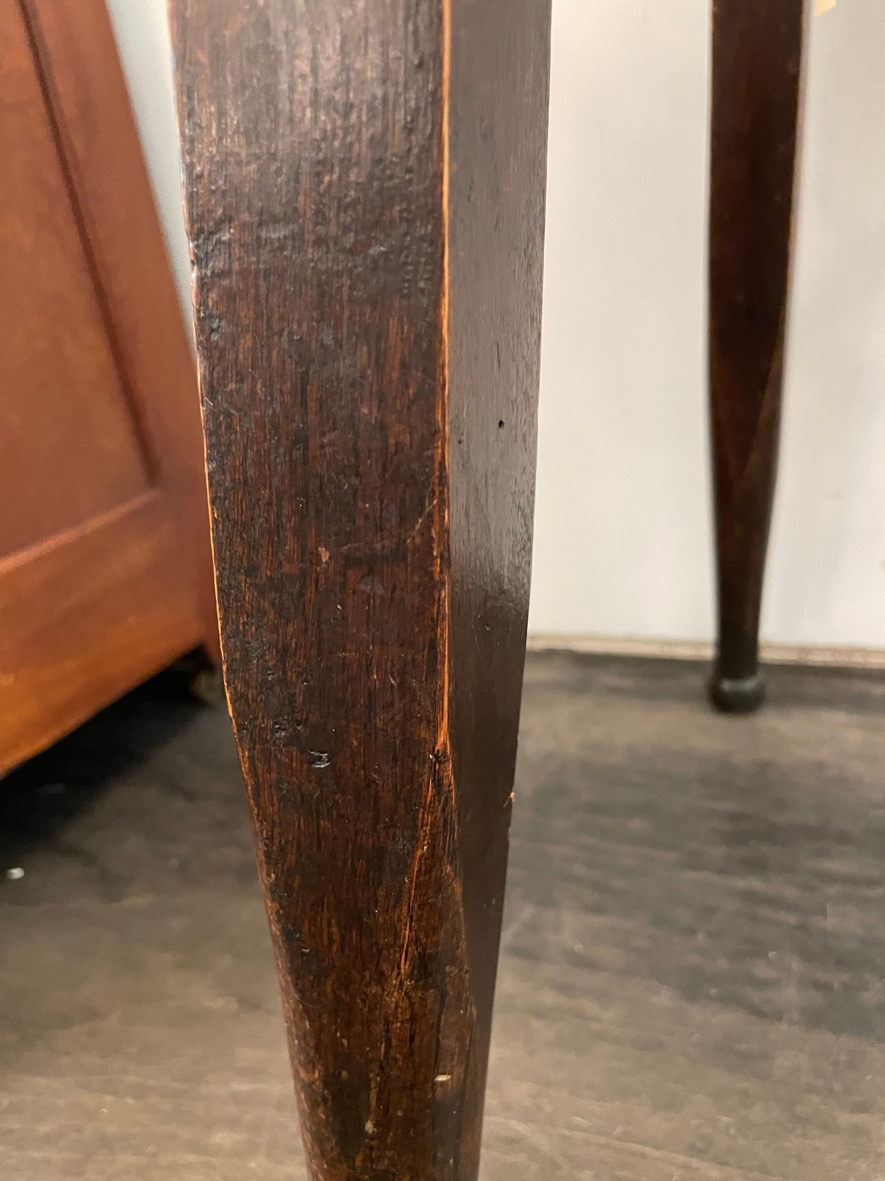 19th Century Late 1800's French Oak Occasional Table For Sale