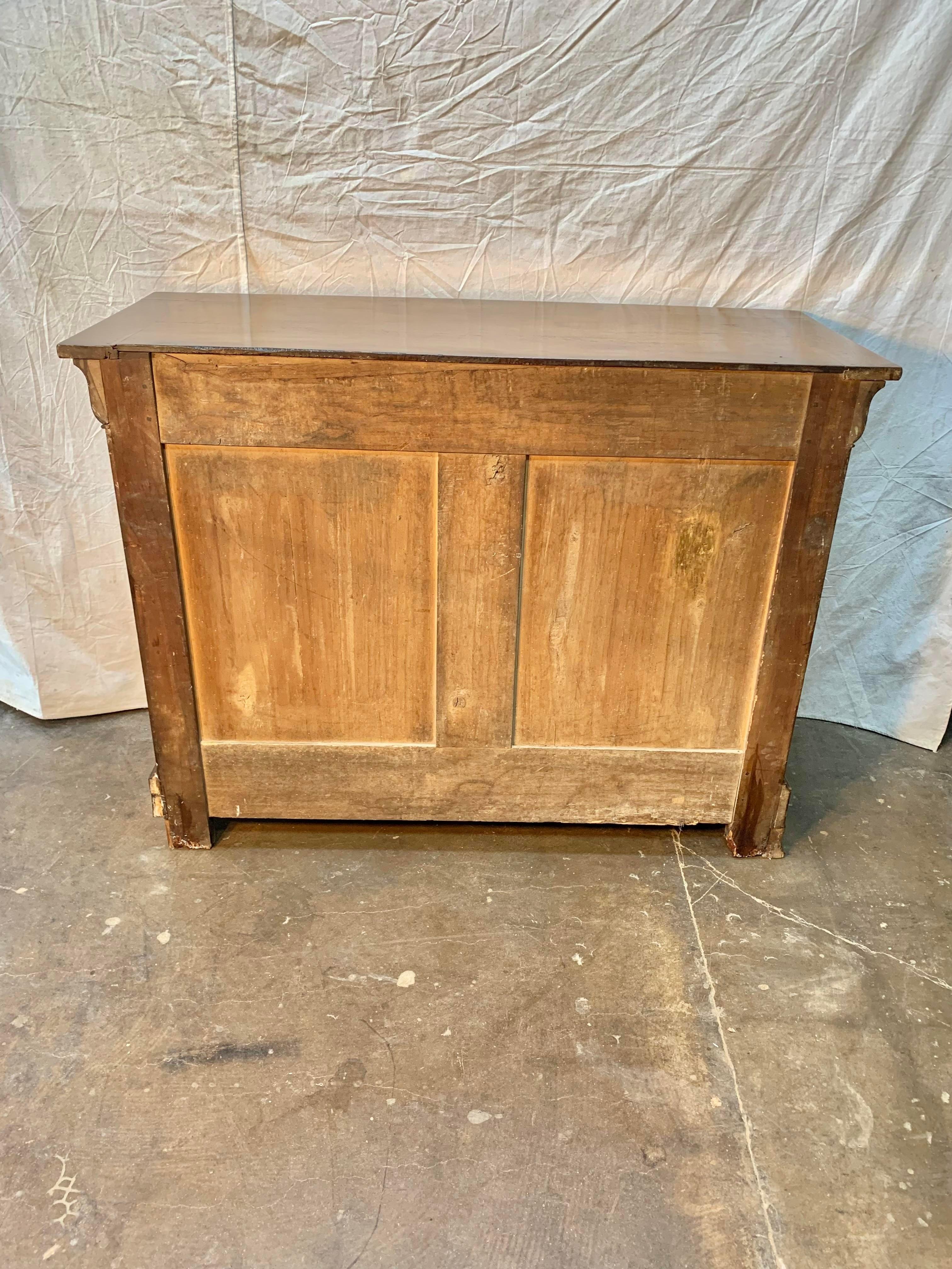 Late 1800s French Walnut Louis Philippe Sideboard Buffet 7