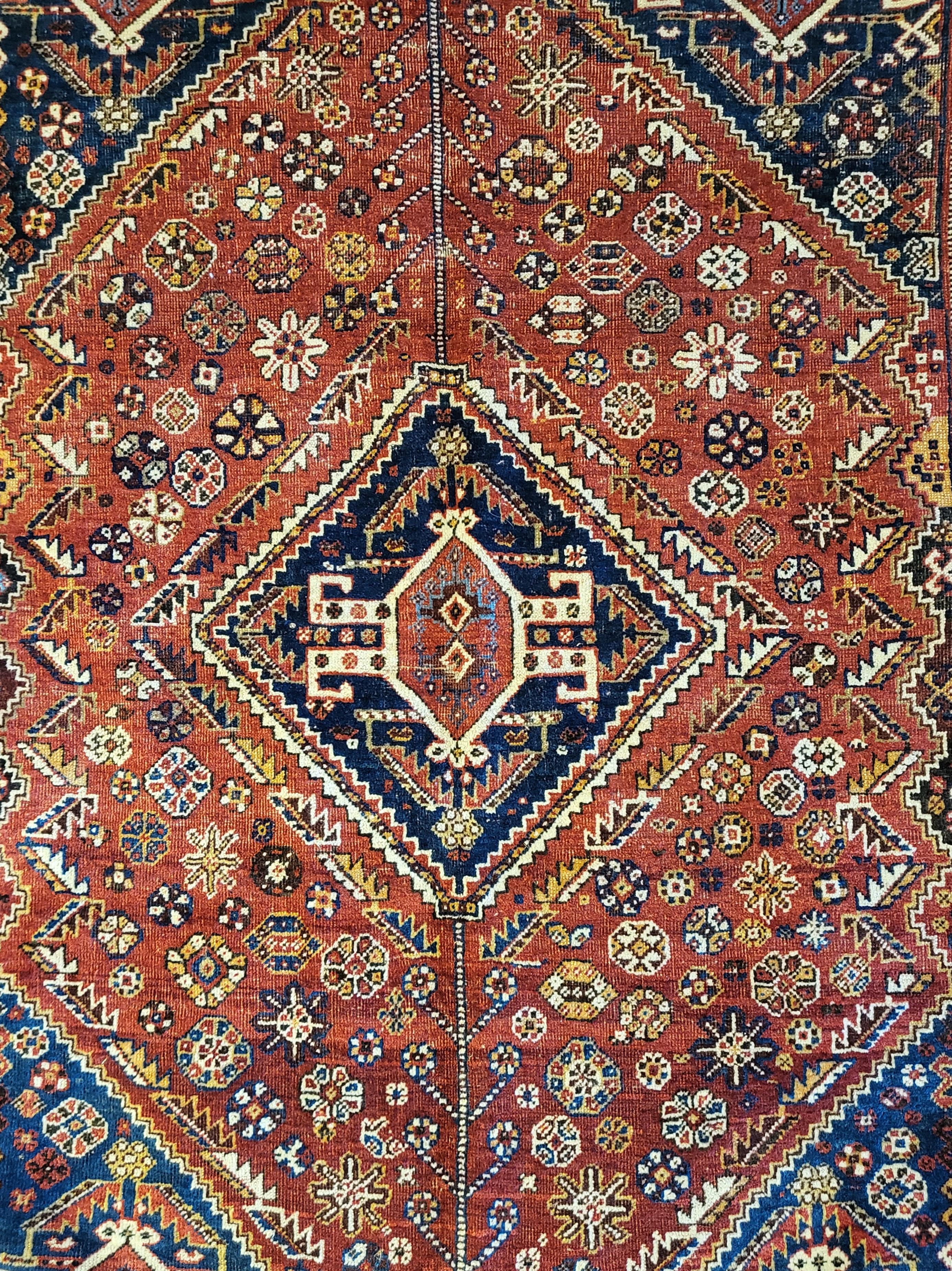 Museum Quality, Ancient Persian Qashqai  

4' 4