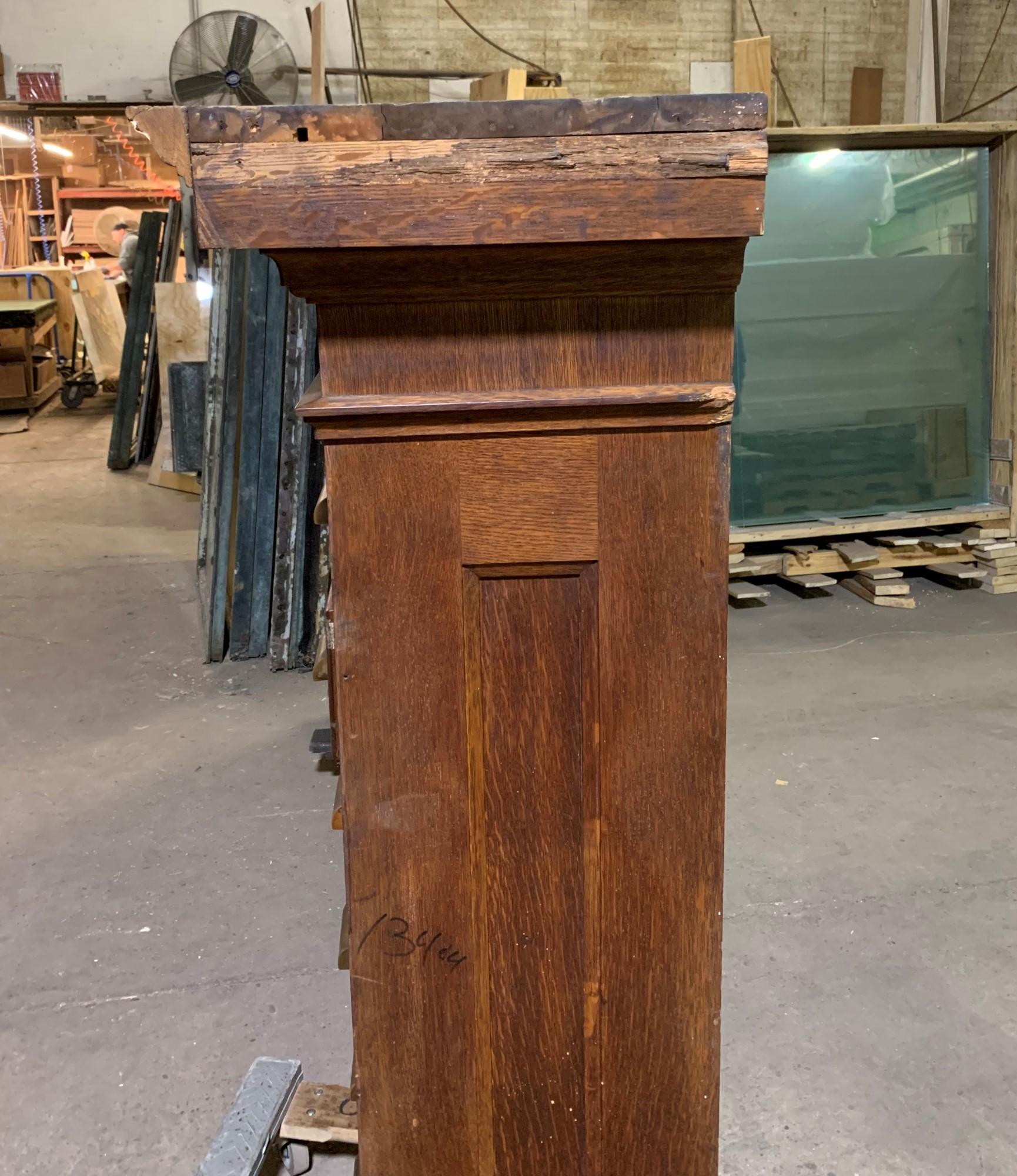 Late 1800s Wood Cabinet Apothecary Card Catalog with Drawers and Shelves 1