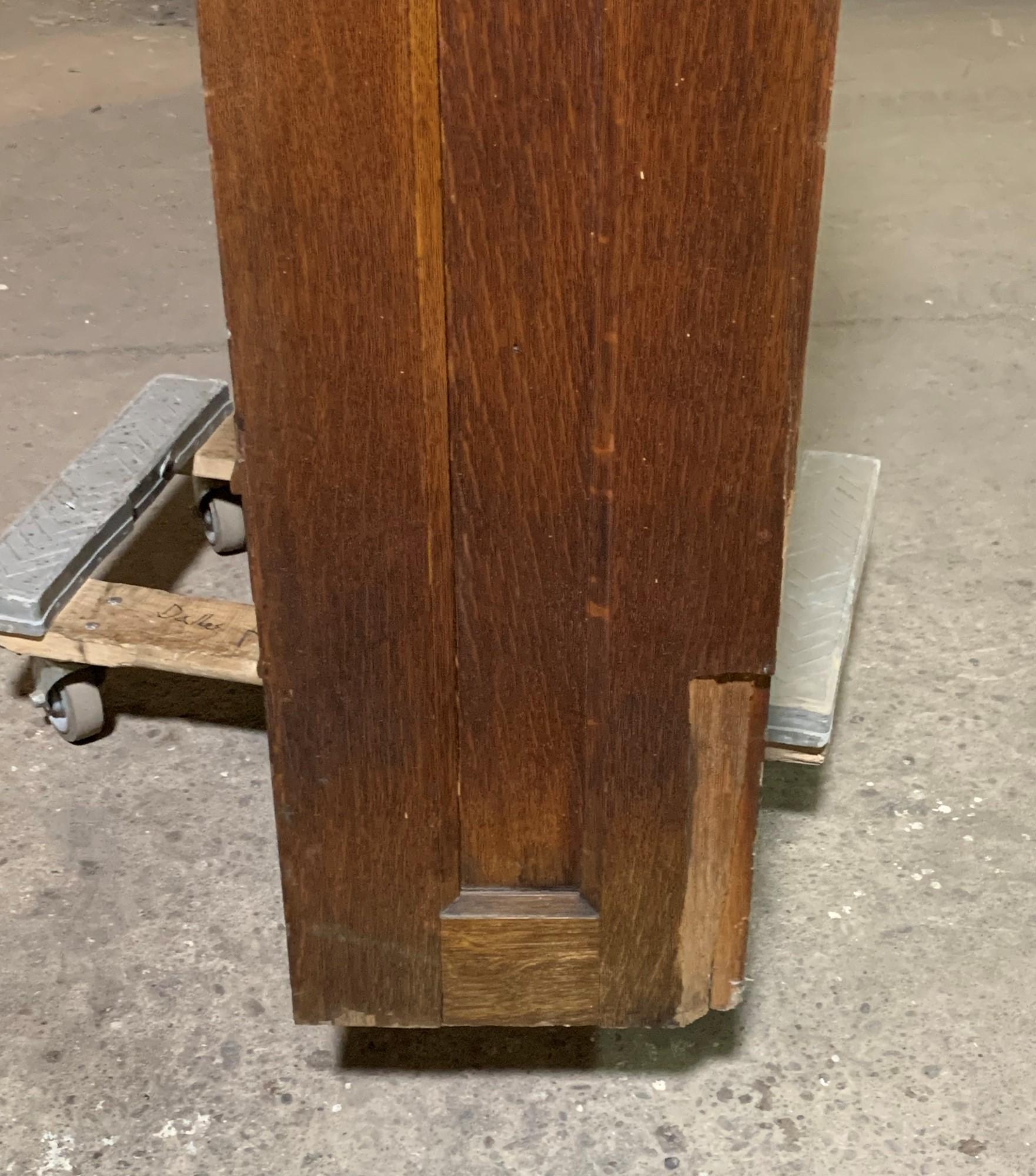 Late 1800s Wood Cabinet Apothecary Card Catalog with Drawers and Shelves 2