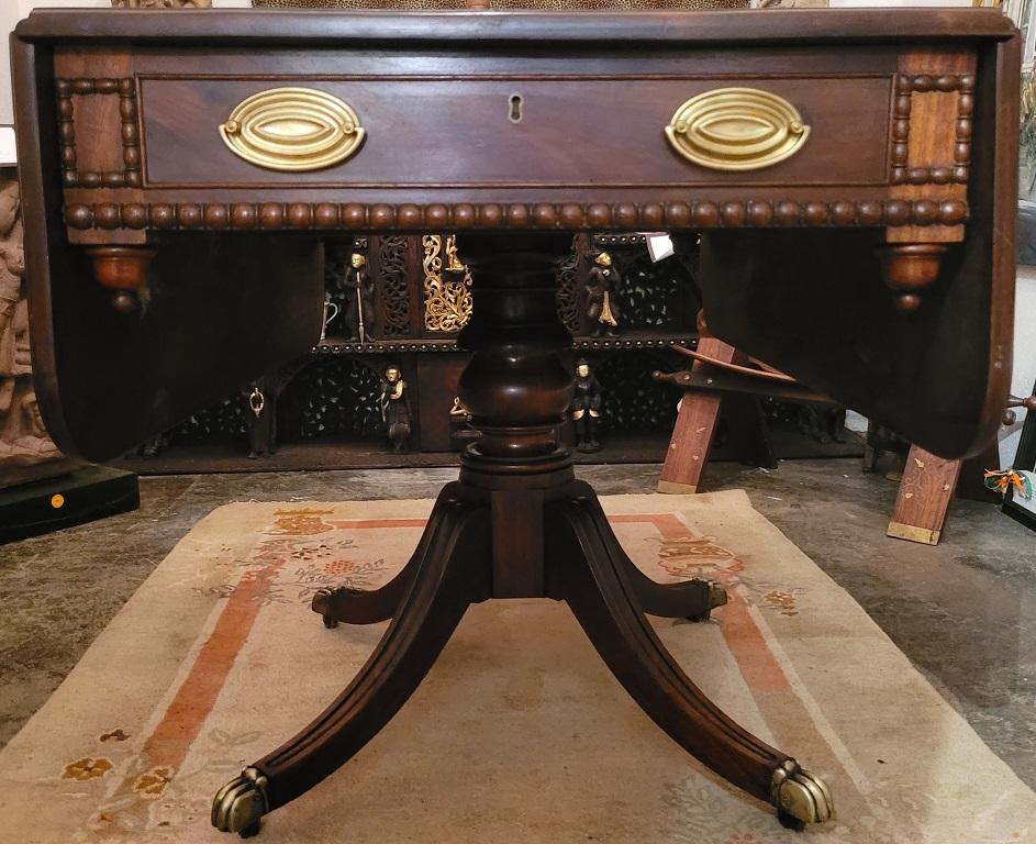 Late 18C Scottish Regency Large Pembroke or Library Table For Sale 8