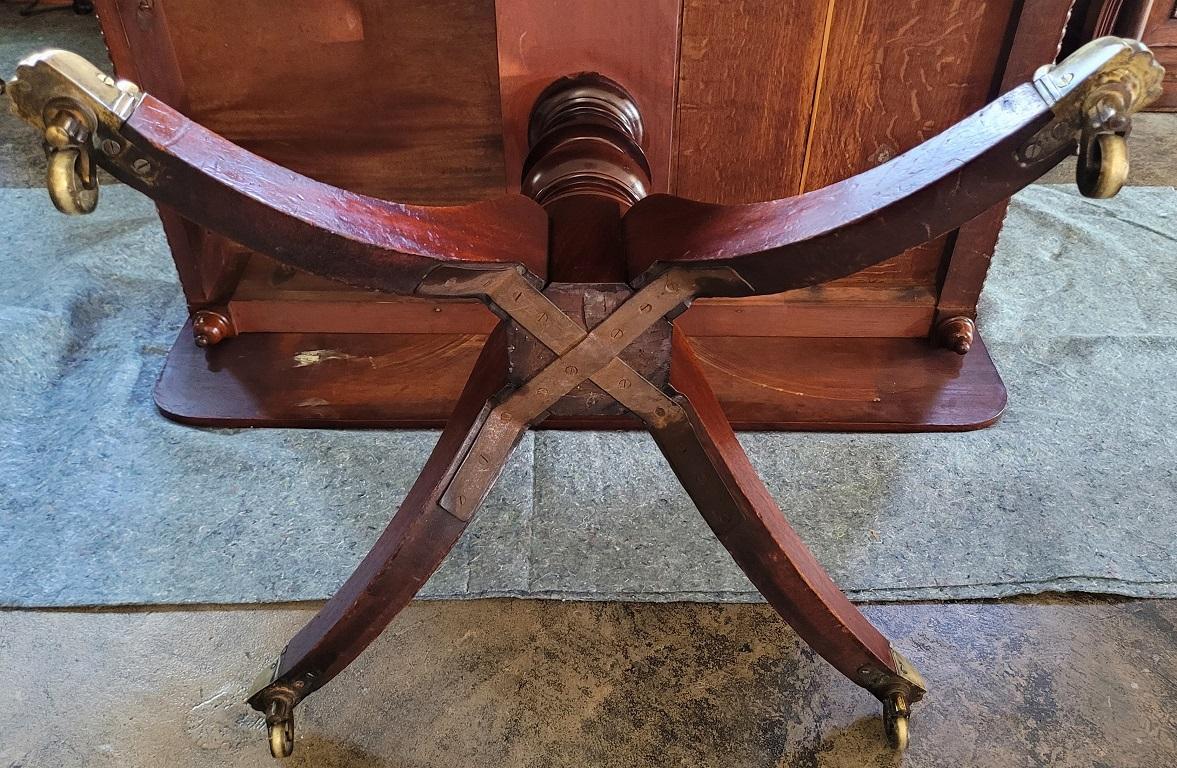 Late 18C Scottish Regency Large Pembroke or Library Table For Sale 14