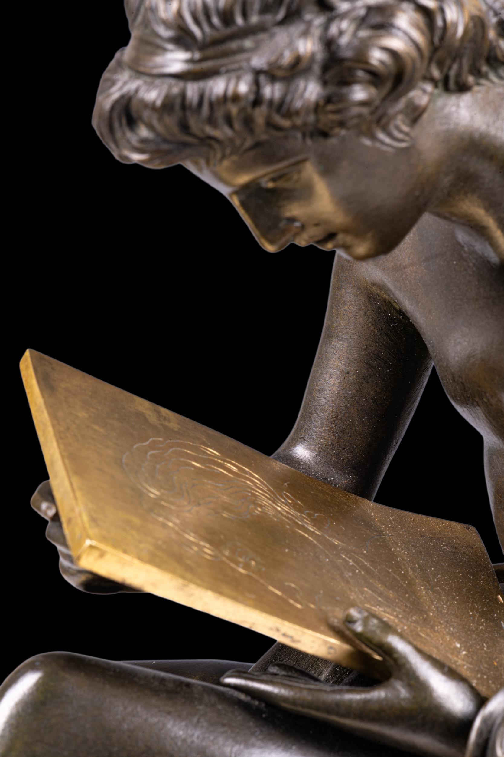 Late 18th/19th Century French Empire Mantle Clock By Parisian Clockmaker Lepaute For Sale 9