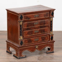 Late 18th C. Danish Pine Small Chest of Drawers, Possible Jewelry Chest