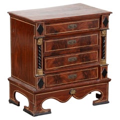 Late 18th C. Danish Pine Small Chest of Drawers, Possible Jewelry Chest
