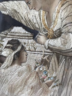 Early 19th Century Embroidered and Hand-Painted Silk Picture