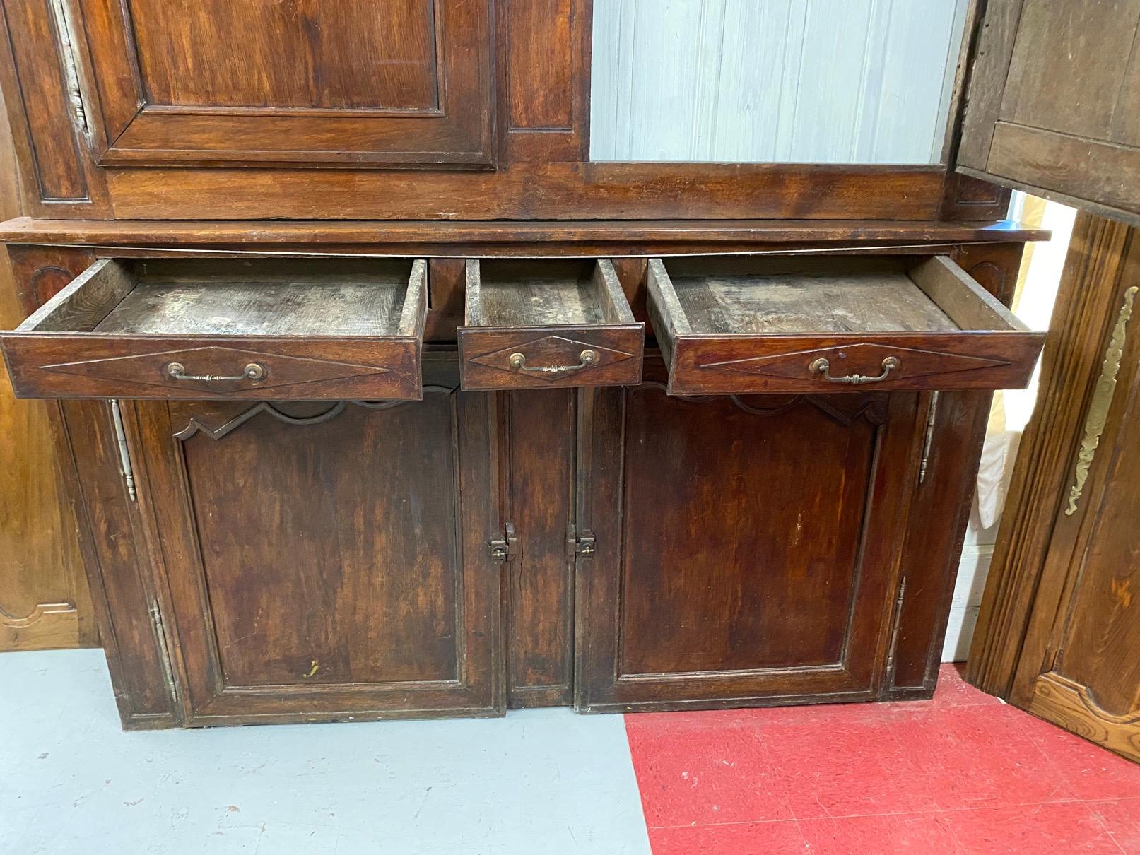 Late 18th Century French Paneled Boiserie Storage Wall Unit For Sale 5
