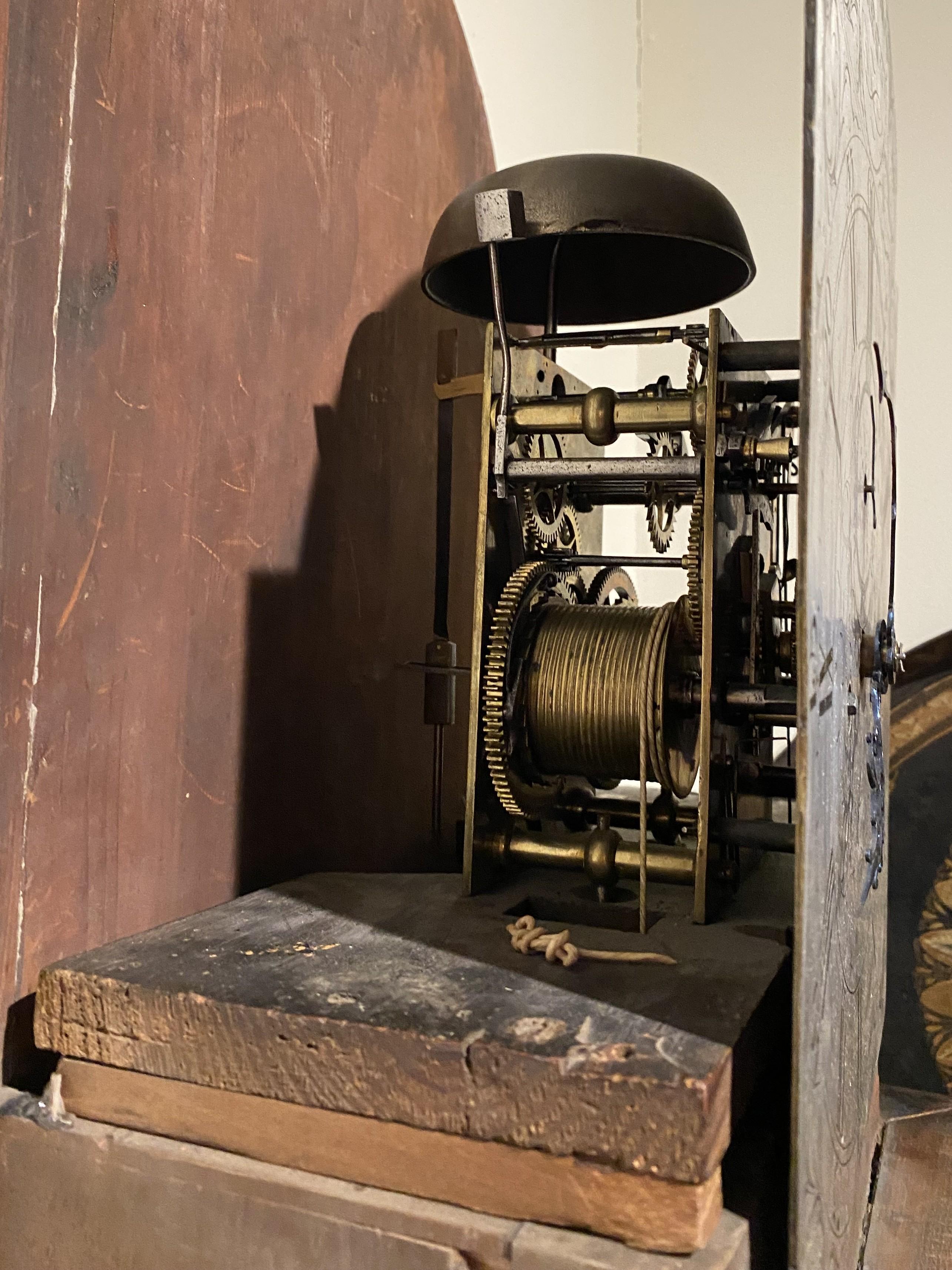 Late 18th c Scottish Mahogany Tall Clock by Ebenezer Anderson, Auchtermuchty For Sale 8