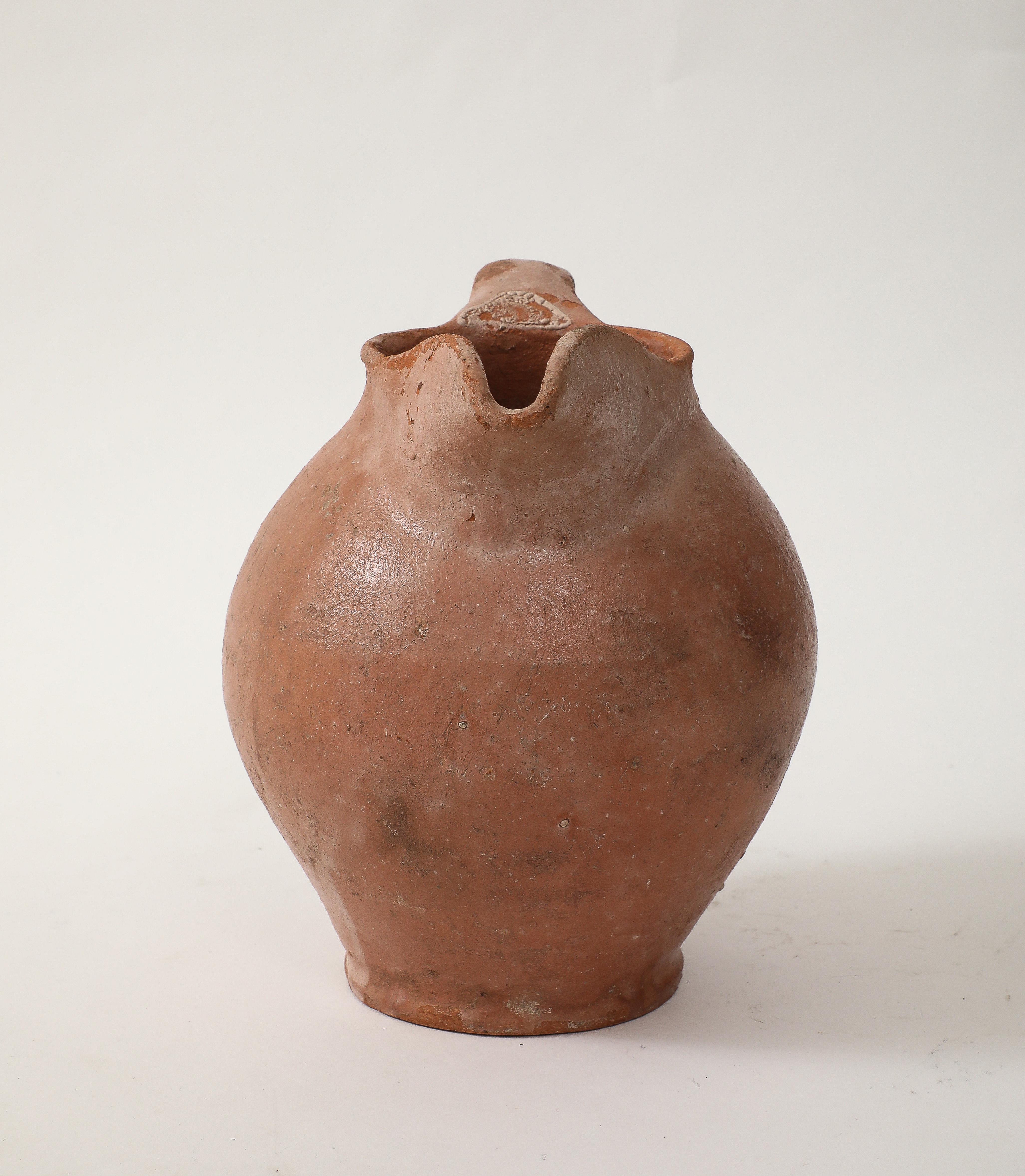 Late 18th C. Italian Earthenware Pitcher In Good Condition For Sale In Brooklyn, NY